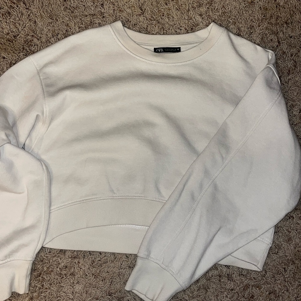 Zara cropped crewneck
